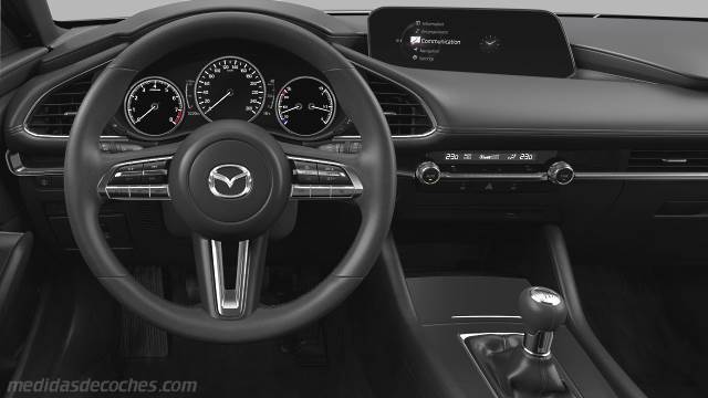 Detalle interior del Mazda 3