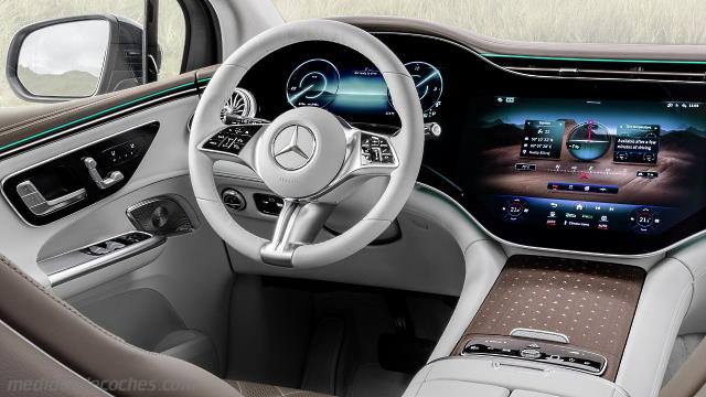 Detalle interior del Mercedes-Benz EQE SUV