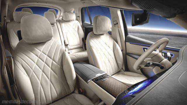 Detalle interior del Mercedes-Benz EQS SUV