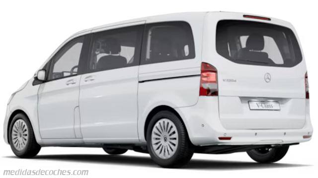 Exterior del Mercedes-Benz Clase V Largo