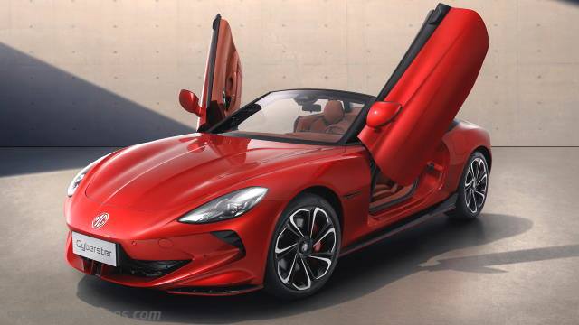Detalle interior del MG Cyberster