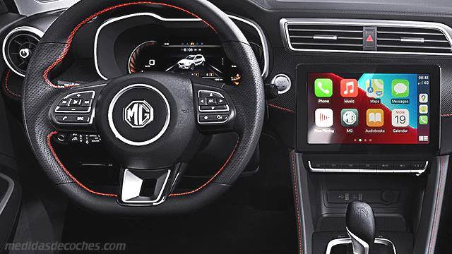 Detalle interior del MG ZS