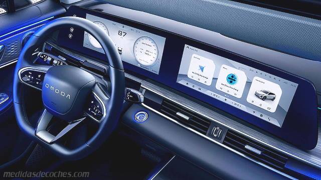 Detalle interior del Omoda 5