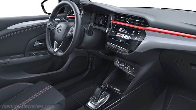 Detalle interior del Opel Corsa