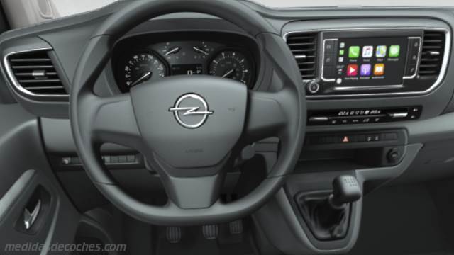 Detalle interior del Opel Zafira Life M