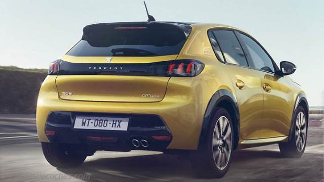 Exterior del Peugeot 208