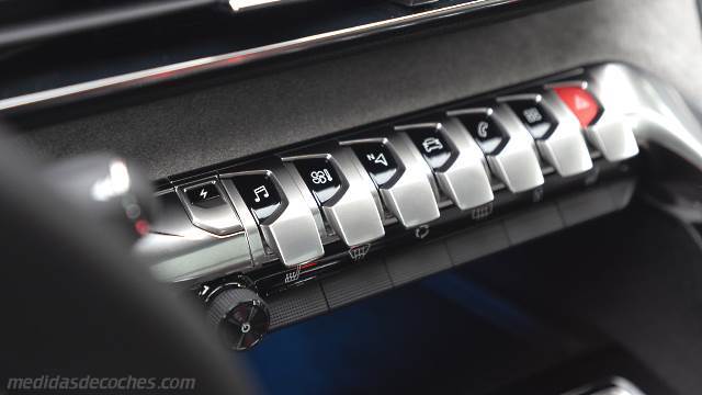 Detalle interior del Peugeot 3008