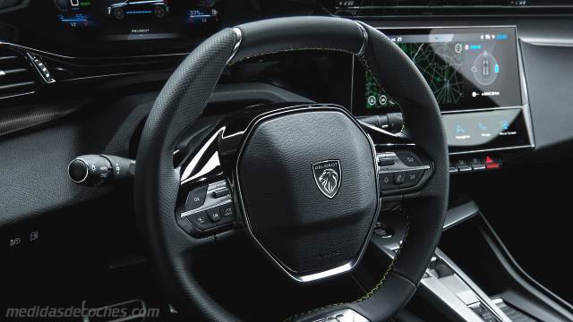 Detalle interior del Peugeot 308