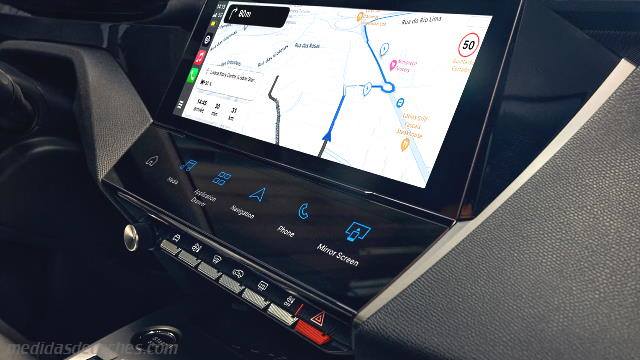 Detalle interior del Peugeot 308