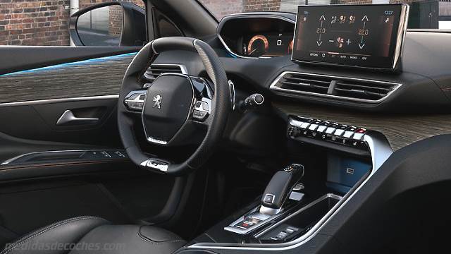 Detalle interior del Peugeot 5008