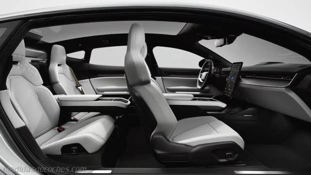 Detalle interior del Polestar 5-