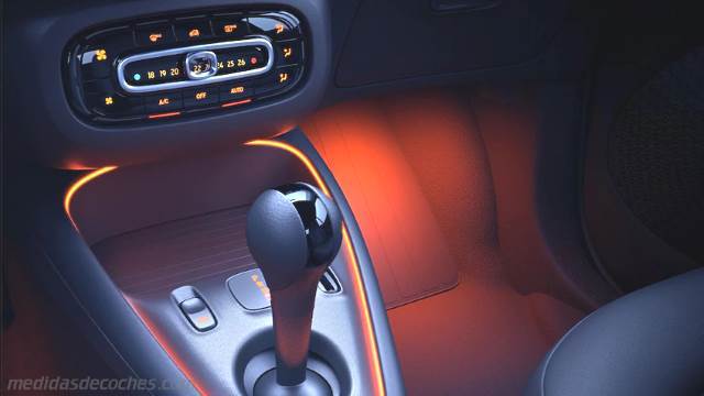 Detalle interior del Smart EQ fortwo