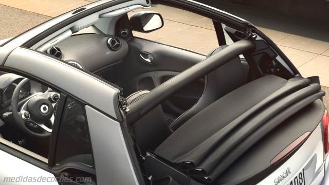 Detalle interior del Smart fortwo cabrio
