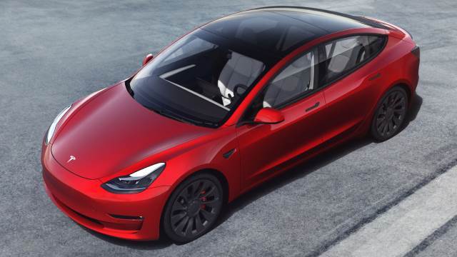 Exterior del Tesla Model 3