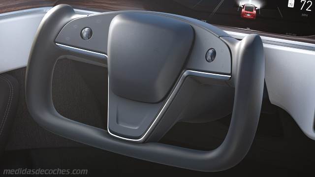 Detalle interior del Tesla Model S