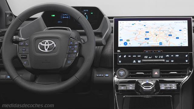 Detalle interior del Toyota bZ4X