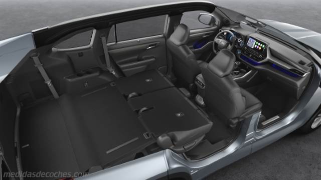 Detalle interior del Toyota Highlander
