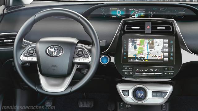 Detalle interior del Toyota Prius Plug-in Hybrid