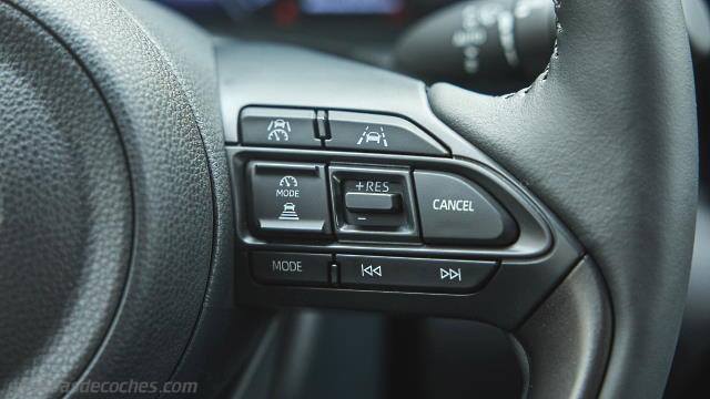 Detalle interior del Toyota Yaris