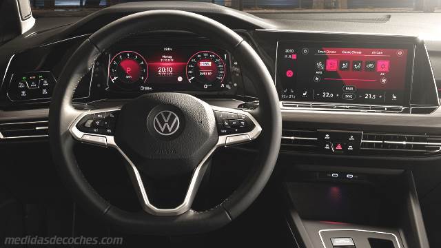 Detalle exterior del Volkswagen Golf