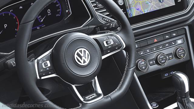 Detalle interior del Volkswagen T-Roc Cabriolet