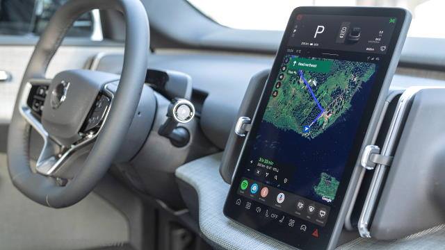Detalle interior del Volvo EX30 Cross Country