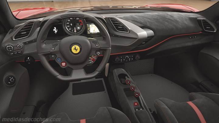Salpicadero Ferrari 488 Pista 2018