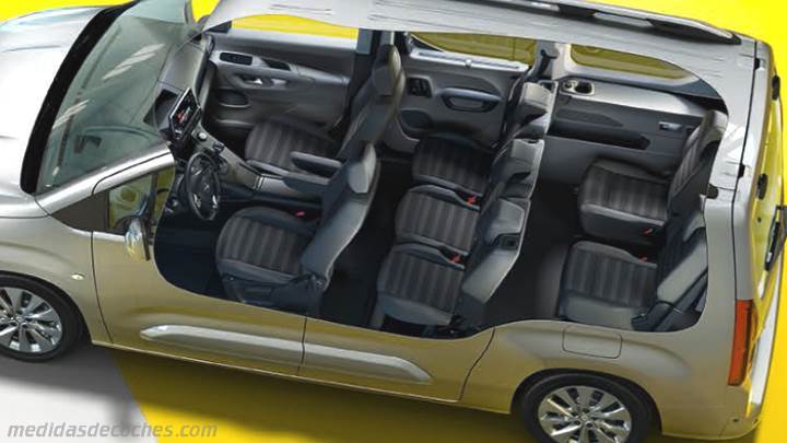 Medidas Opel Combo Life L2 2022 maletero e interior