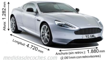 Medidas Aston-Martin DB9 2013