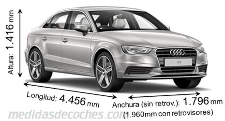 Medidas Audi A3 Sedan 2013