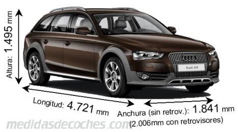 Medidas Audi A4 allroad quattro 2012