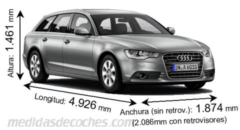 Medidas Audi A6 Avant 2011