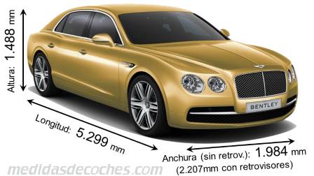 Medidas Bentley Flying Spur 2013