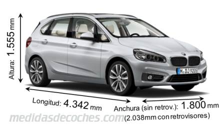 Medidas BMW Serie 2 Active Tourer 2014