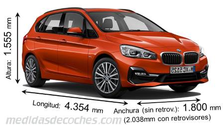 Medidas BMW Serie 2 Active Tourer 2018