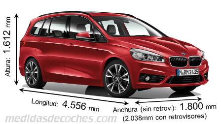 Medidas BMW Serie 2 Gran Tourer 2015