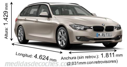 Medidas BMW Serie 3 Touring 2012