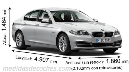 Medidas BMW Serie 5 Berlina 2013