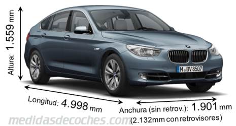 Medidas BMW Serie 5 Gran Turismo 2010