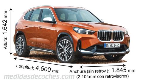 Tamaño del BMW X1 2023