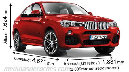 Medidas BMW X4 2014