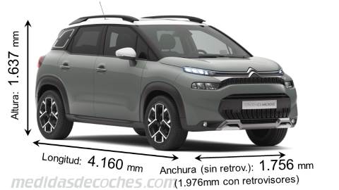 Medidas de Nuevo Citroën C3 Aircross 2021