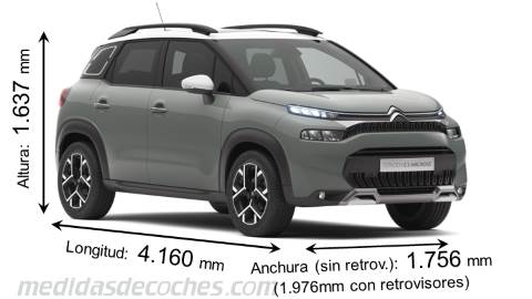 Tamaño del Citroen C3 Aircross 2021