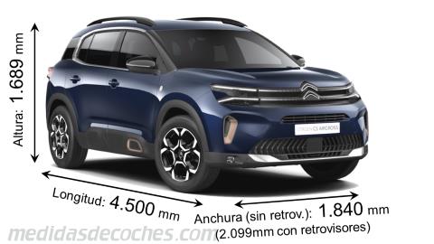 Citroën C5 Aircross largo x ancho x alto