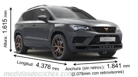 Medidas CUPRA Ateca 2019