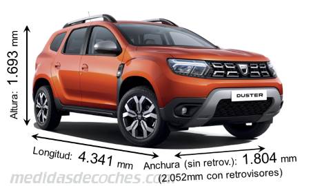 Medidas Dacia Duster 2022