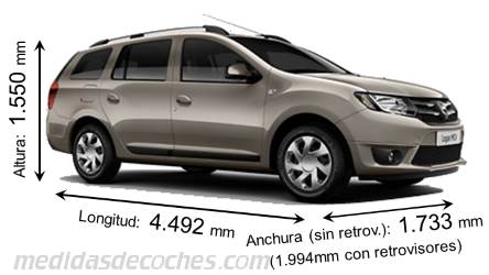 Medidas Dacia Logan MCV 2014