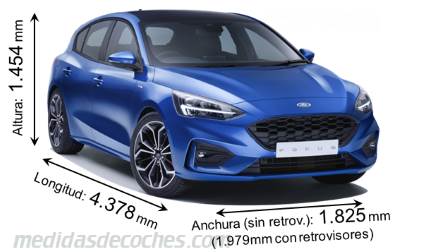 Medidas Ford Focus 2018