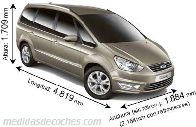 Medidas Ford Galaxy 2010