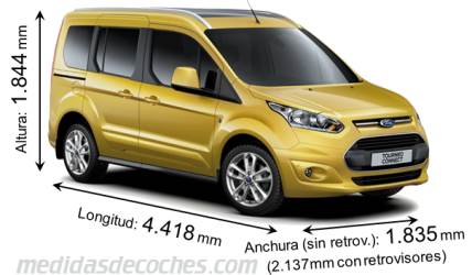 Medidas Ford Tourneo Connect 2014